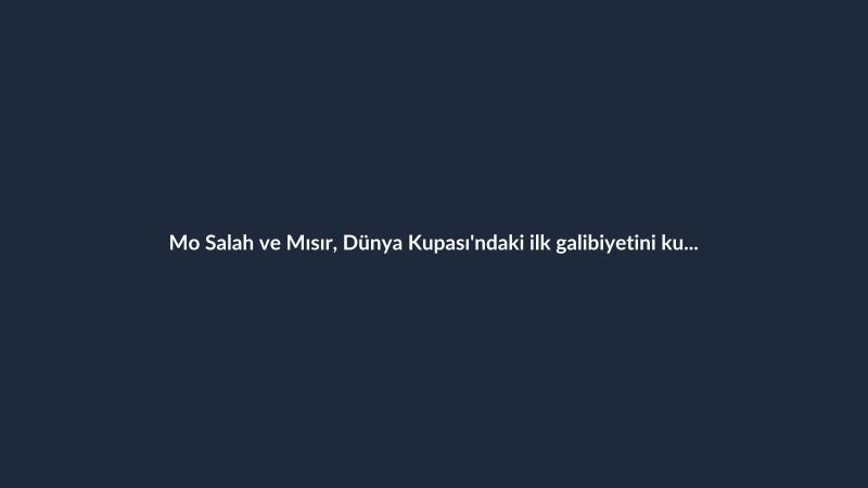 Mo Salah ve Mısır, Dünya Kupası'ndaki ilk galibiyetini kutluyor