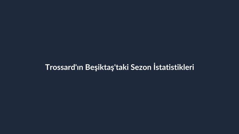 Trossard'ın Beşiktaş'taki Sezon İstatistikleri