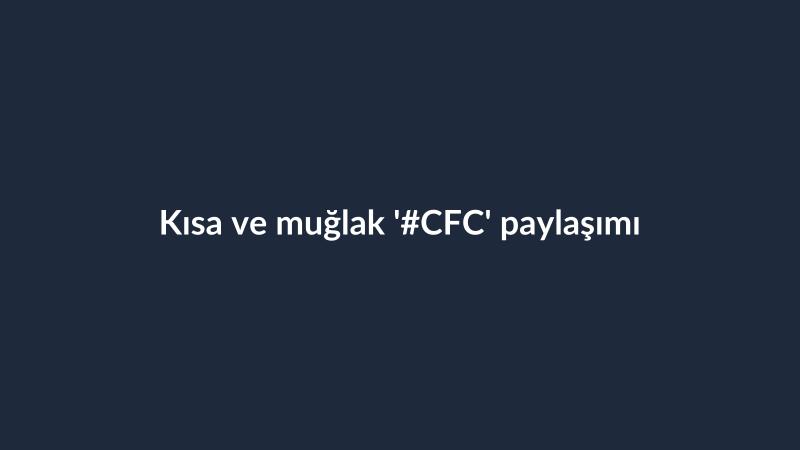 Kısa ve muğlak '#CFC' paylaşımı